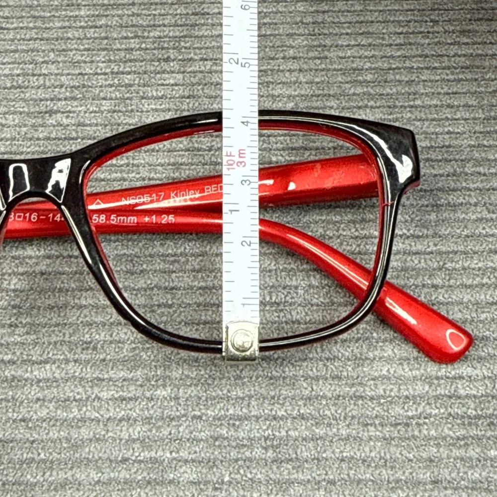 Revlon Kinley‎ Red Black Rectangular Reading Glasses